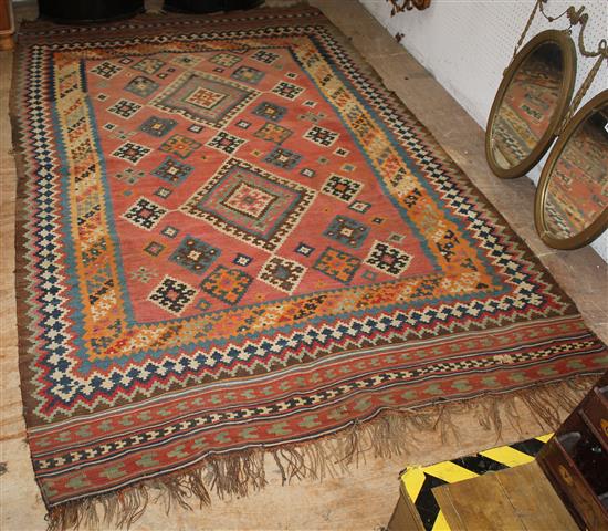 Pink ground Kilim